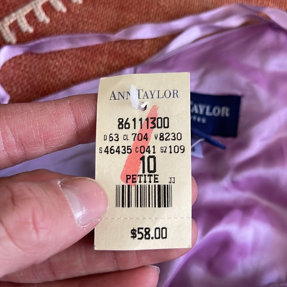 Ann Taylor Y2K 2000s iridescent halter wrap top - Picture 8 of 8